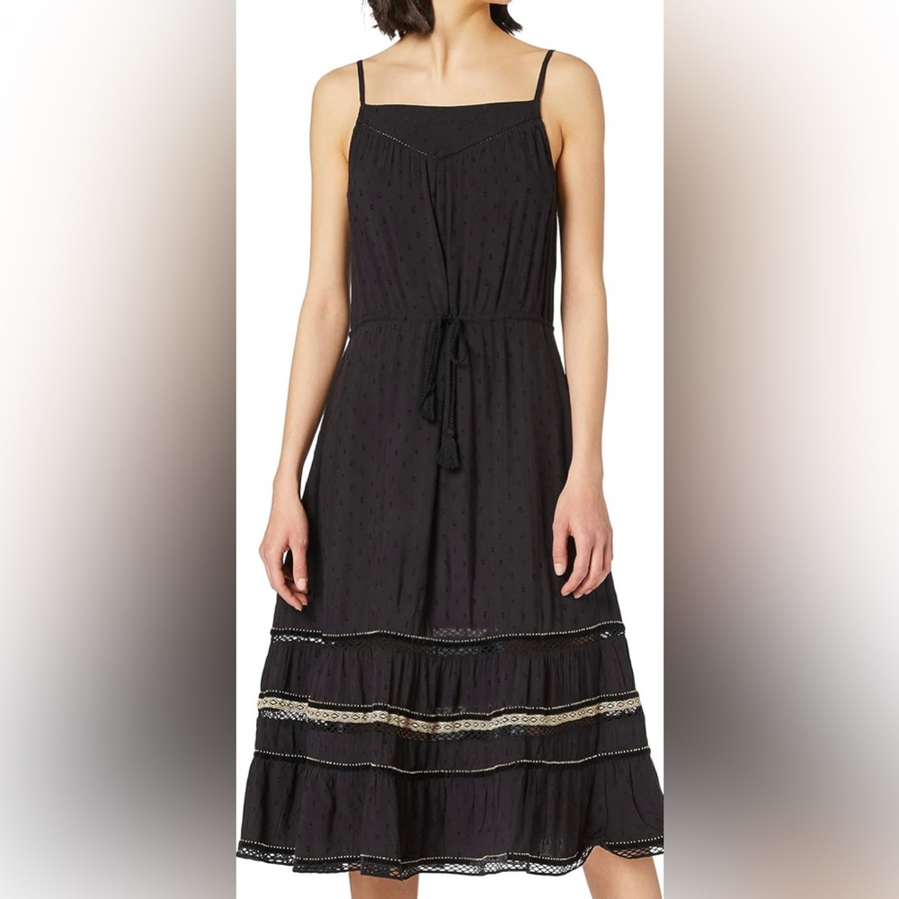 Superdry midi dress with gold detailing